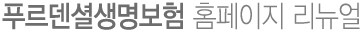 푸르덴셜생명보험 홈페이지 리뉴얼